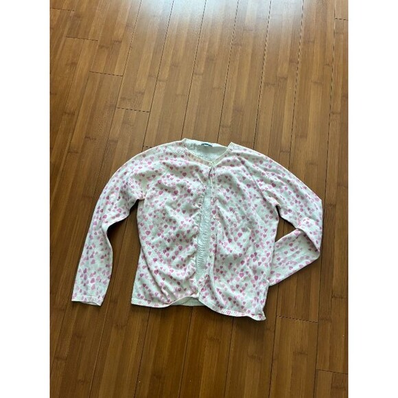 Authentic VIntage Ballantyne Heart Cream Cardigan Top - Women' Small - Picture 1 of 5